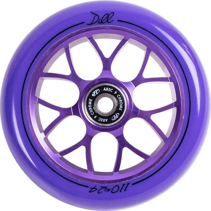 Колесо TECH TEAM для самоката X-Treme 110*24мм, Dill, purple NN010600